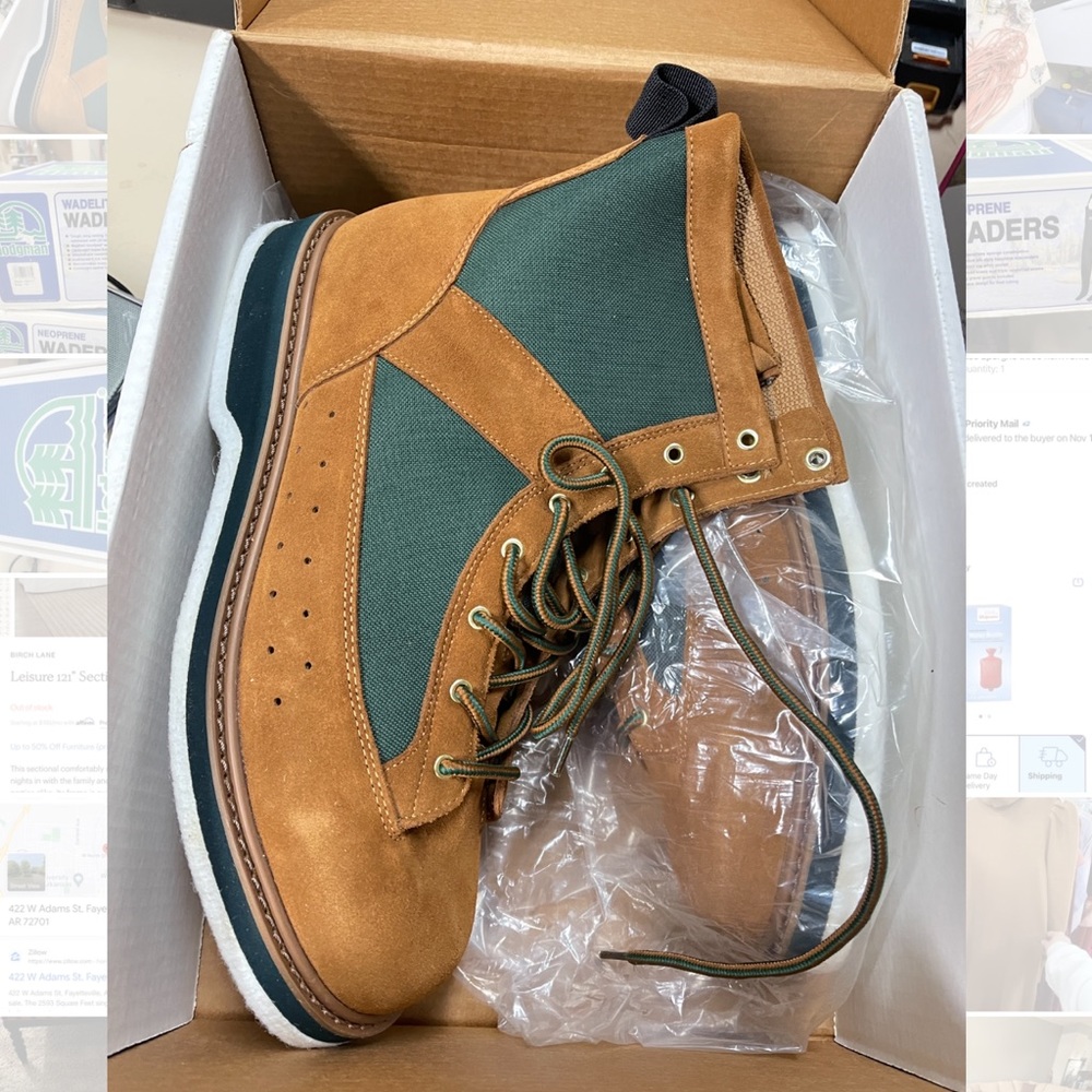 new in box Men's Hodgman Wadelite Wading Shoes with Felt Soles